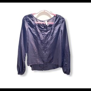 Dark gray design blouse